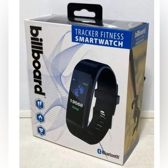 Billboard Tracker Fitness Smartwatch – Bluetooth Step, Calorie & Sleep Tracker - Picture 1 of 2
